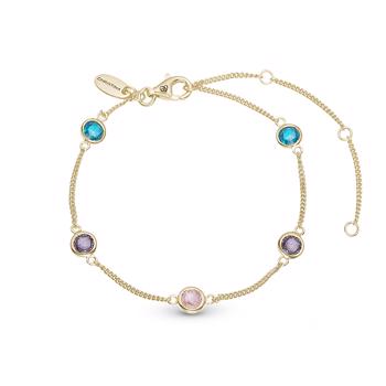 Christina Jewelry Colourful Champagne  armbånd & ankelkæde forgyldt sterling sølv, model 601-G41