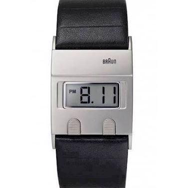 Image of Braun Digital mat rustfri stål quartz Herre ur, model BN0076SLBKG