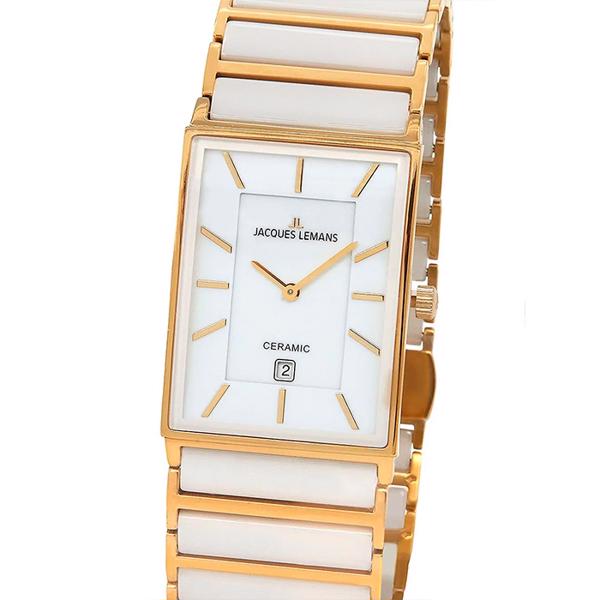 Jacques Lemans York Forgyldt stål Batteridrevet quartz herre ur, model 1-1593.1F