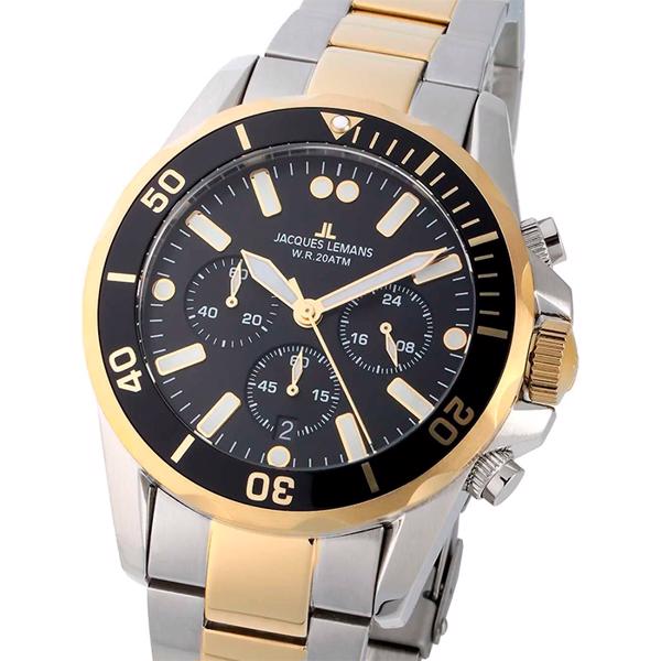 Jacques Lemans Liverpool Forgyldt stål og stål Batteridrevet quartz herre ur, model 1-2091I