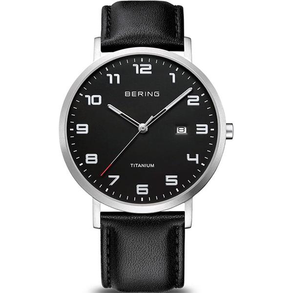 Bering Titanium Stål Quartz herre ur, model 18640-402