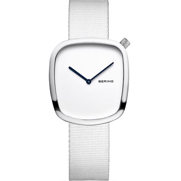 Bering Pebble Stål Quartz dame ur, model 18034-007