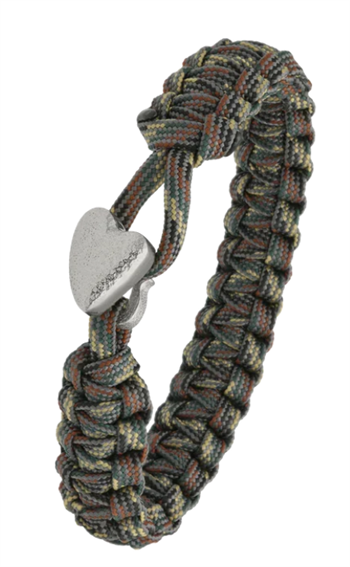 Camouflage From Soldier to Soldier armbånd – råt design med Soldier Hjerte lås