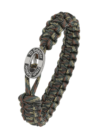 Camouflage From Soldier to Soldier armbånd – råt design med Soldier Oval lås