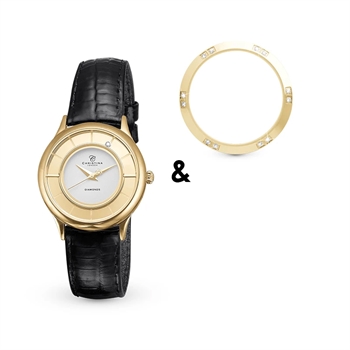 Christina Collection New Collect forgyldt dame ur - med gratis ørestikker