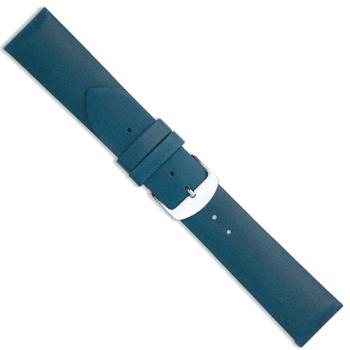 mørkeblå læderurrem uden stikninger i bredderne 18-22 mm og 190 mm lang og med flere spænde farver.
