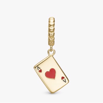 Christina Collect Ace of Hearts charm til 6 mm læderarmbånd, model 610-G123