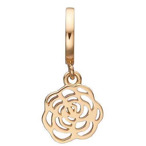 Image of Christina Collect Rose rose hænge charm til læderarmbånd, model 610-G26