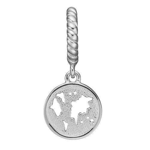 Image of Christina Collect The World mini medaljon med jorden til læderarmbånd, model 610-S72