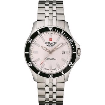 Swiss Alpine Military Military stål quartz herre ur, model 70221132