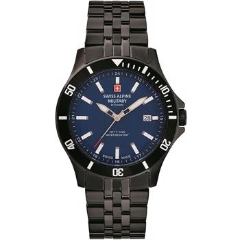 Swiss Alpine Military Military PVD coated stål quartz herre ur, model 7022.1175