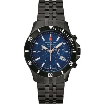 Swiss Alpine Military Military PVD coated stål quartz herre ur, model 70229175