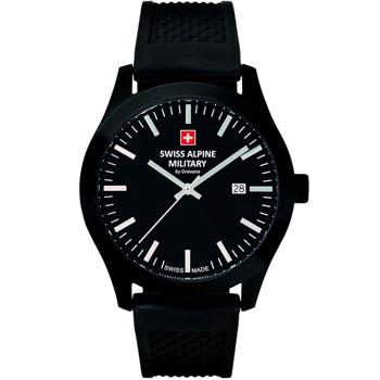 Swiss Alpine Military Sport PVD coated stål quartz herre ur, model 7055.1877