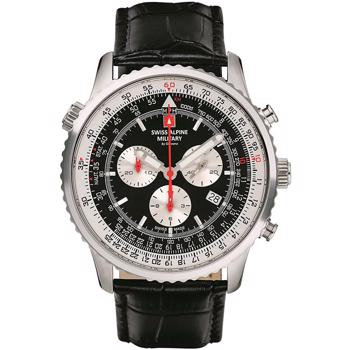 Swiss Alpine Military Military Chrono Læder quartz herre ur, model 70789537