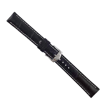 Interport Vandsikker sort alligatorskinds urrem fra ZRC, her 18-20 mm