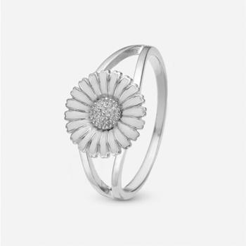 Urskiven.dk har dit  Fingerring med smuk marguerite fra Christina Watches