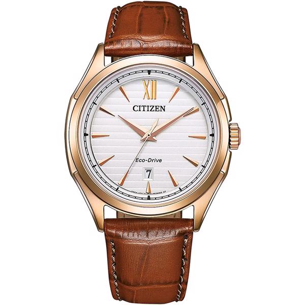 Citizen Egodrive  Forgyldt stål Eco drive  herre ur, model AW1753-10A