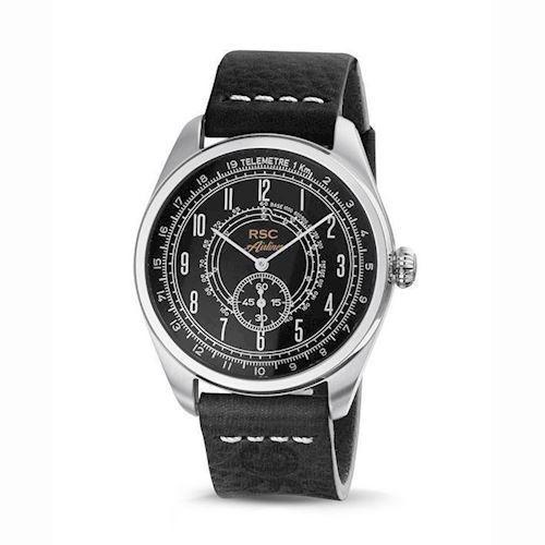 Image of RSC Pilot Watches Airliner Constellation Pilot Watch mat rustfri stål Ronda quartz herre ur, model RSC7143