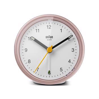 Braun Classic hvid plast lydløst quartz Vækkeur ur, model BC12PW