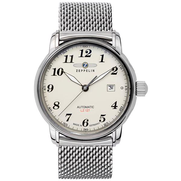 Zeppelin LZ127 Graf Zeppelin Rustfri stål Cal. 821A Herre ur, model 7656M-5