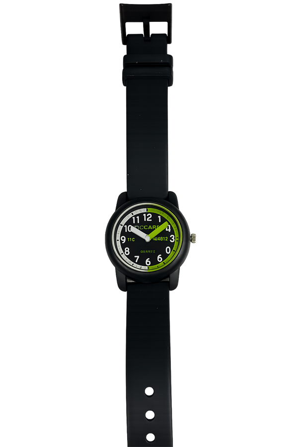 Cactus sort plast Quartz ur, model CAC-69-M01