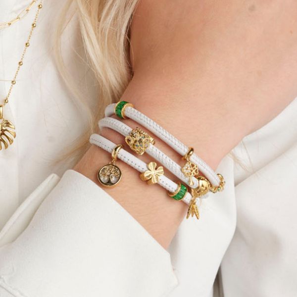 Christina læder armbånd