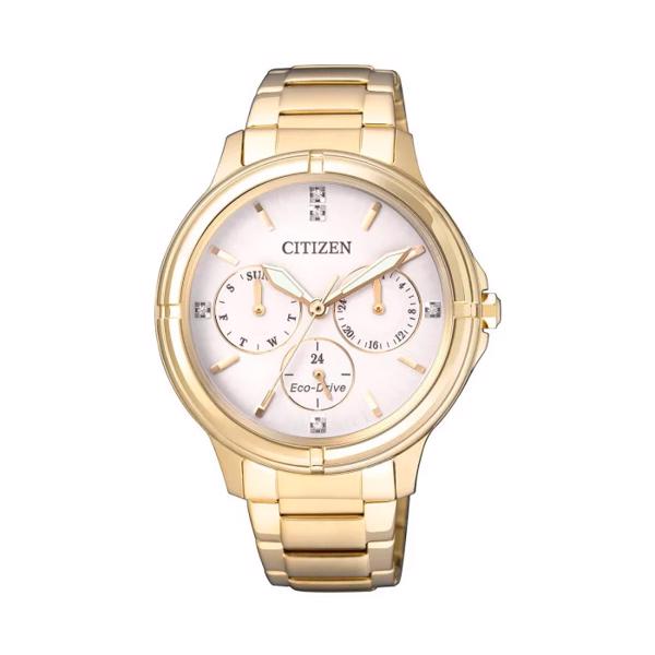 Citizen Elegant ladies Forgyldt stål ECO Drive Quartz Dame ur, model FD2032-55A