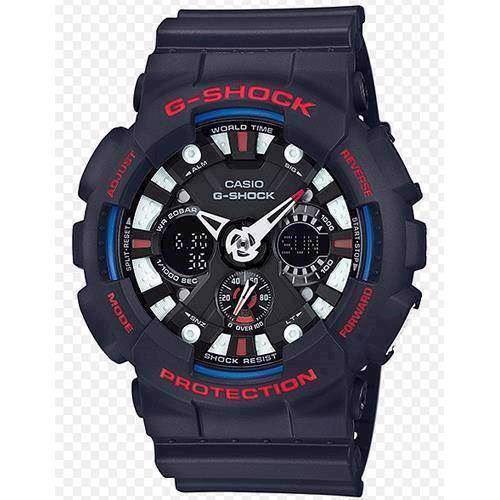 Image of Casio G-Shock sort resin med stål quartz multifunktion (5229) Herre ur, model GA-120TR-1AER