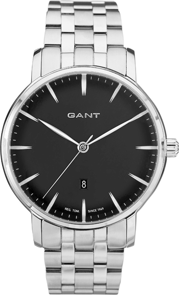 Gant Franklin Black Metal herreur i stål og sort