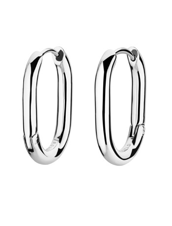 Rosefield store Oval hoops øreringe JEOLS-J568