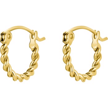 Rosefield Twisted hoops øreringe JETHG-J577