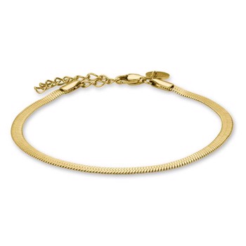 Slange armbånd i forgyldt stål fra Rosefield