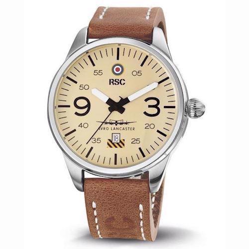 Image of RSC Pilot Watches Avro Lancaster Pilot Watch mat rustfri stål Ronda quartz herre ur, model RSC1503