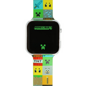 LED farverigt ur i Minecraft tema