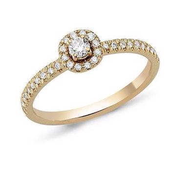GIA certificeret 18 karat alliance ring med 5 stk ½ carat TW/VVS2