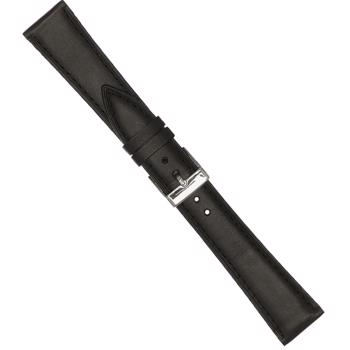 Model R0662XXL-01, Urrem i sort kalveskind med syning føres i 12-20mm i XXL = Superlang hos Urskiven.dk