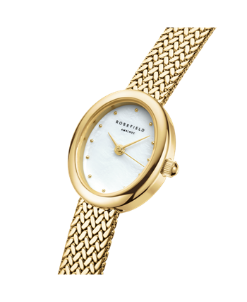 Rosefield Mini Oval Dame ur, model MWGMG-M02