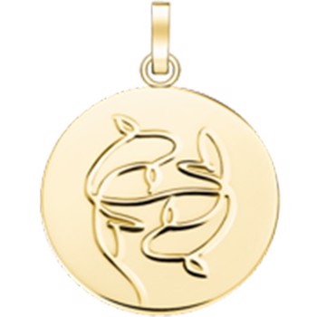 Rosefield Stjernetegn Coin Pisces PE-Guld-Pisces
