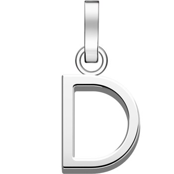 Rosefield bogstav D PE-Sølv-1D