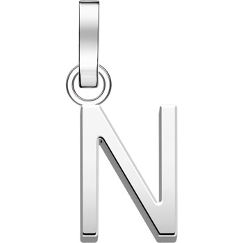 Rosefield bogstav N PE-Sølv-1N