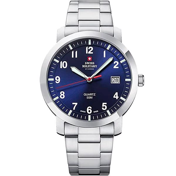 Swiss Militay By Chrono Dress Stål quartz herre ur, model SM34083.09