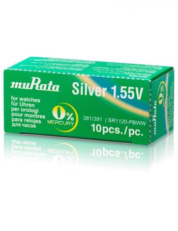 248397, MURATA Silveroxid SR1120-PBWW 381/391 Batterier - 1 stk