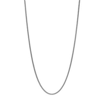 SON kæde stål, rund venezia 45+5cm, fra Son of Noa