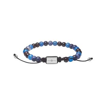 SON armbånd blå agat, sodalit 6mm, 19cm - 25cm, fra Son of Noa