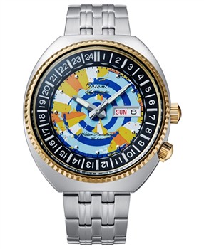 Orient Revival World Map Diver RA-AA0E08Y, fra Orient