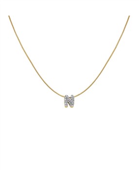 Rosefield Pave Letter N Necklace JNMNG-J1086, fra Rosefield