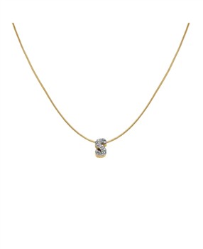 Rosefield Pave Letter S Necklace JNMSG-J1091, fra Rosefield