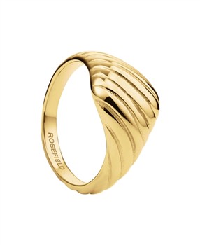 Rosefield Ridged Ring JRRR50G-J947, fra Rosefield