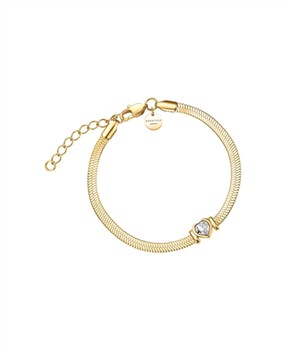 Rosefield Snake Heart Bracelet JBSWG-J1010, fra Rosefield
