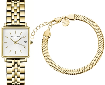 Rosefield ur og armbånd gavesæt